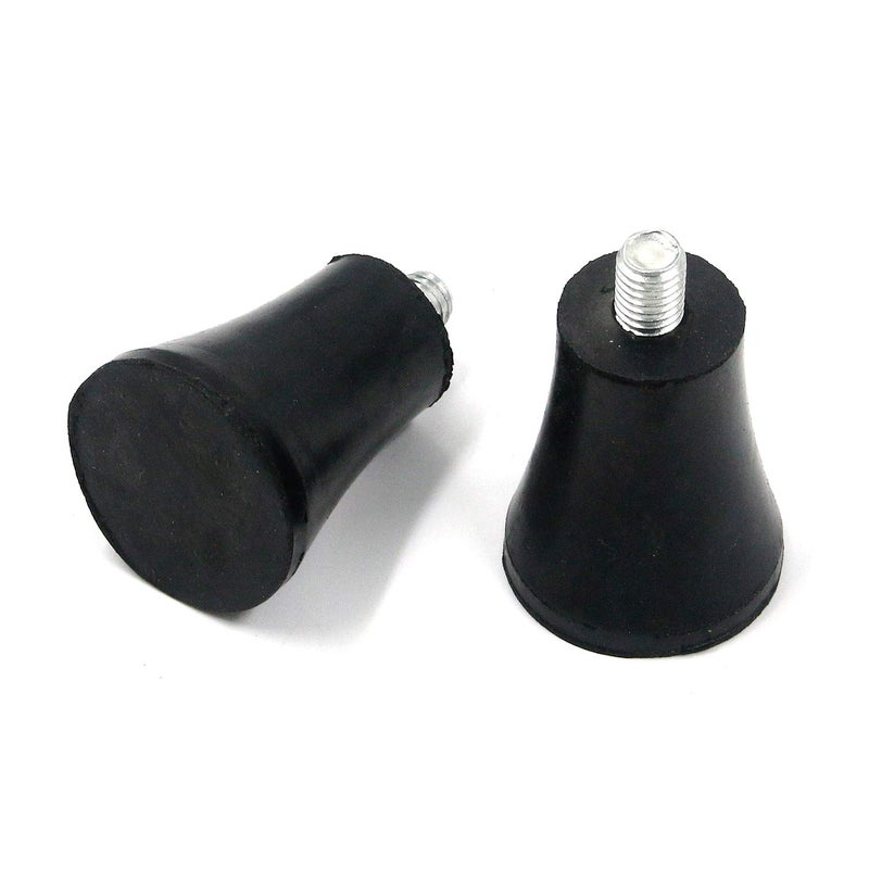 FarBoat 4Pcs 2-inch Height Rubber Furniture Legs Feet Pads Anti-Slip Risers Replacement for Furniture Chair Table Sofa (M8x12mm Bolt), Not Include Four-Claw Nuts - Image 3